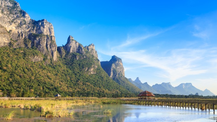 Lake and Greenery at Sam Roi Yot National Park.