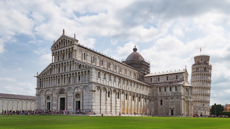 Leaning tower of Pisa is a popular attraction in Italy.