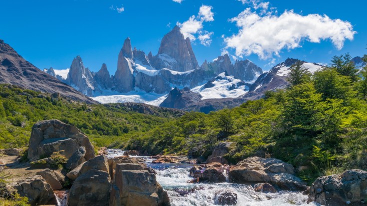 Wonderful landscapes with Mount Fitz in Los Glaciares National Park.