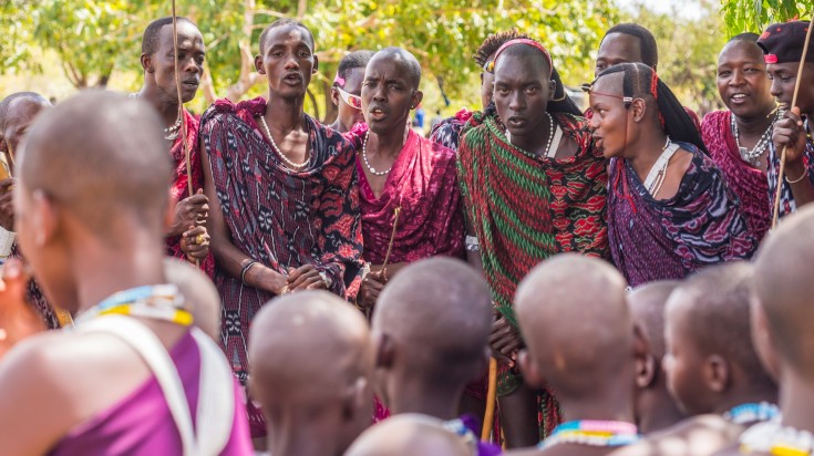 Maasai tribe in Tanzania.