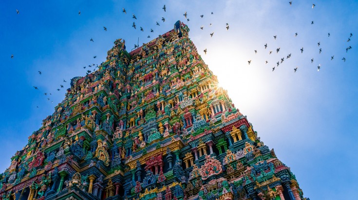 Meenaksi Amman Temple Madurai in India.