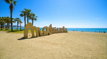 Malagueta beach in Malaga