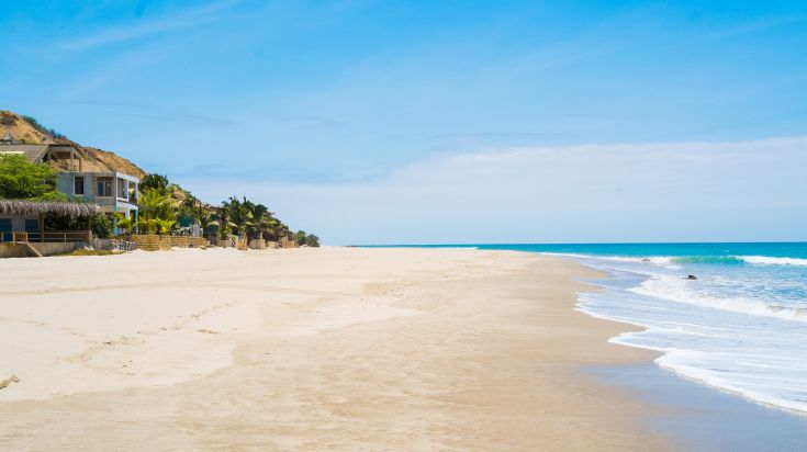 Máncora a town and beach resort in the Piura Region in northwestern Peru