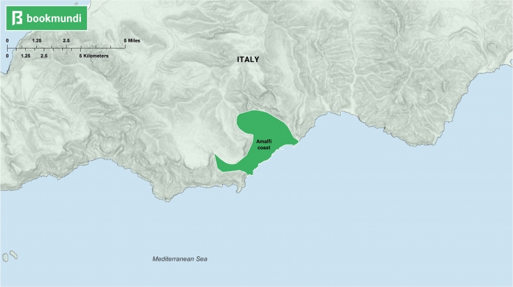 An overview of Amalfi coast.