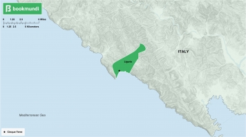 An overview map of Cinque Terre.