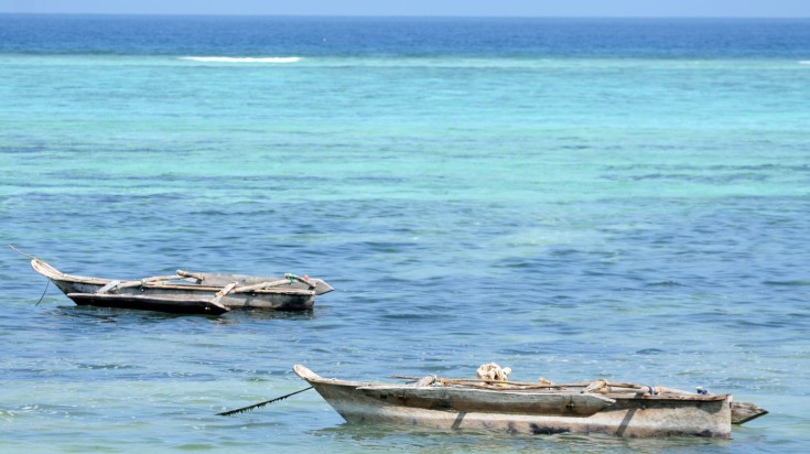 Matemwe Beach—one of the best beaches in Zanzibar for fishing.