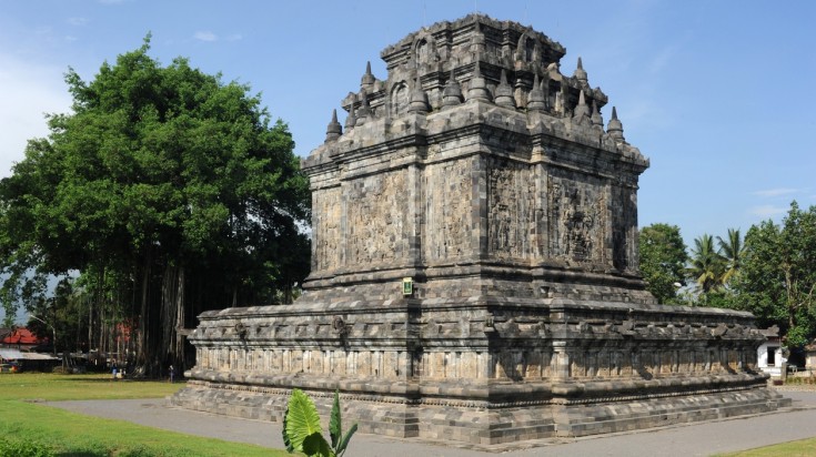 Mendut is the first Indonesian temple to be completely restored.