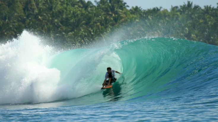 Mentawai Island in Indonesia is a great place to surf