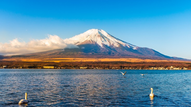 Mount Fuji is the highest active volcano in Japan making it a must visit.