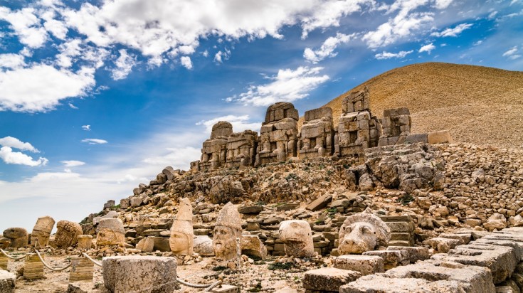 Hike up Mount Nemrut in March.