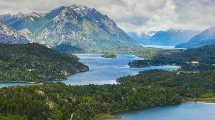 Nahuel Huapi National Park from Cerro Campanario near Barilcohe.