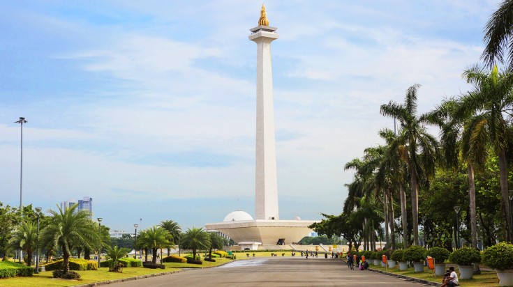 The National Monument or Monas in Jakarta.