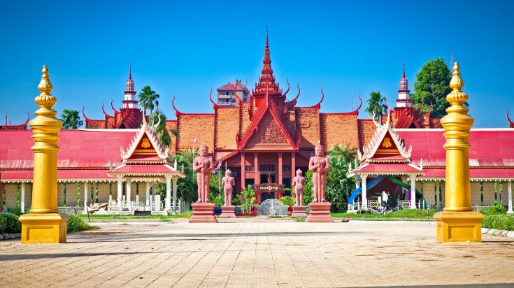 National Museum of Cambodia in broad daylight. National Museum of Cambodia in broad daylight.