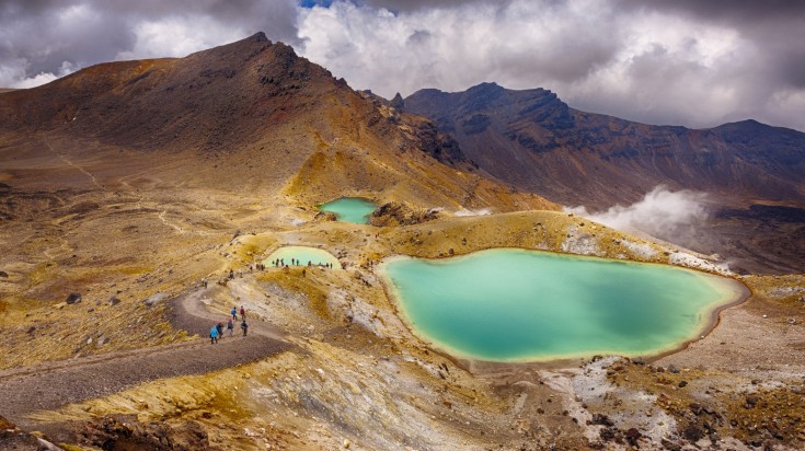 Tongariro Crossing park is one of the best places to visit in New Zealand.