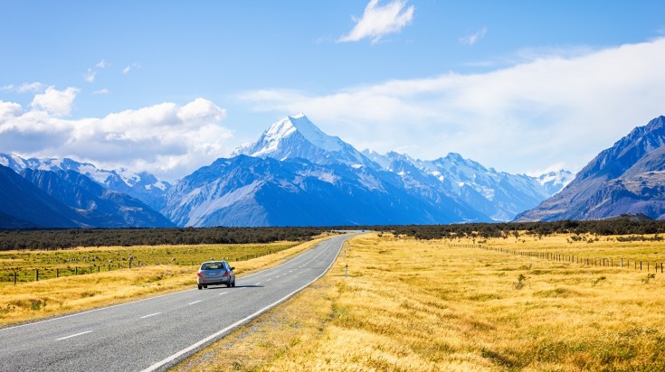 Head to Mount Cook in autumn in New Zealand.