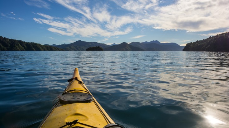 Paddle on your own and experience freedom in New Zealand in October.