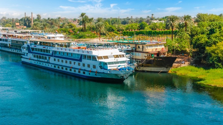 You can get on a Nile River cruise when you travel in Egypt.