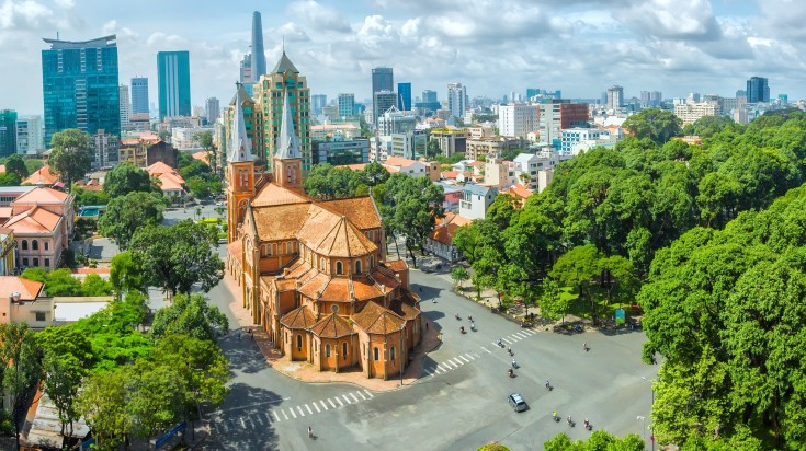 Notre Dame Cathedral in Ho Chi Min City