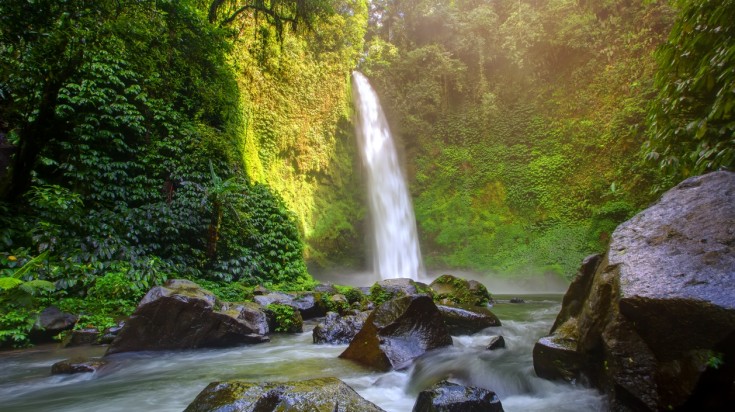 Nungnung waterfall is one of the most picturesque waterfalls in Indonesia.