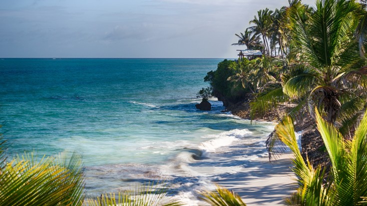 Nyali beach captured in summer time.