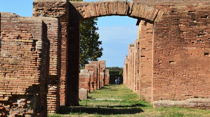 A visit to Ostia, gives visitors a reflection of how Romans built cities..