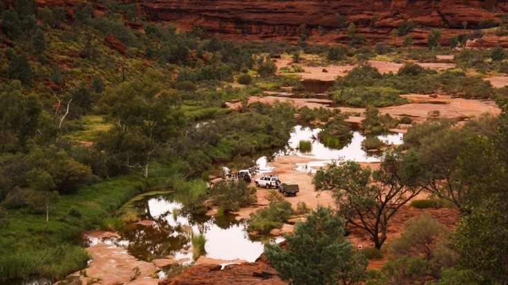 Finke Gorge National Park is a protected area nearby Alice Springs.