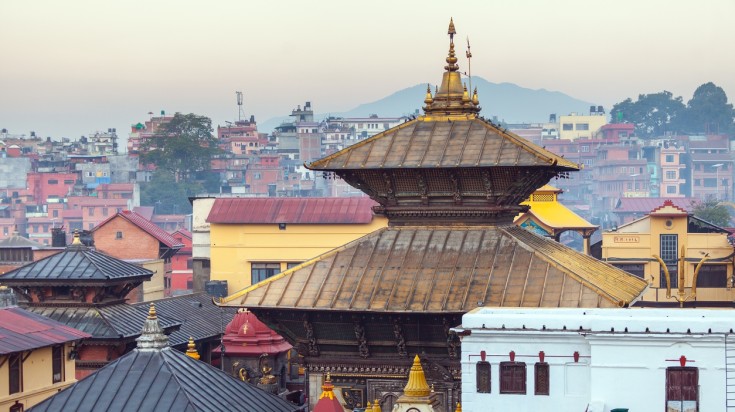 A view of Pashupatinath while in Kathmandu.