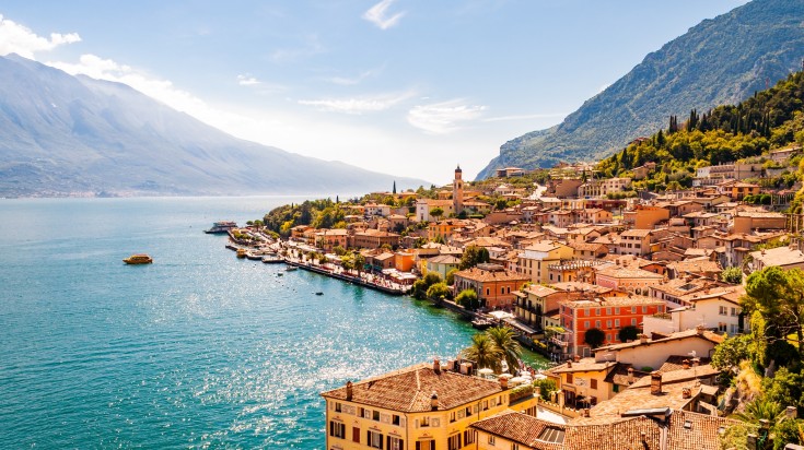 Head to Limone Sul Garda in Italy, one of the top places to visit in April. Head to Limone Sul Garda in Italy, one of the top places to visit in April.