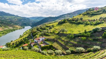 Beautiful Landscape of the Douro river region in Portugal