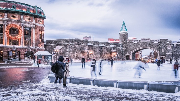 Quebec city is the oldest city in Canada and is rich in history.