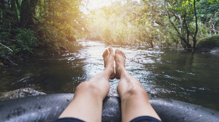 Rio Negro in Rincon de la Vieja is a calm, enjoyable river.