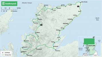 North Coast 500 road trip map