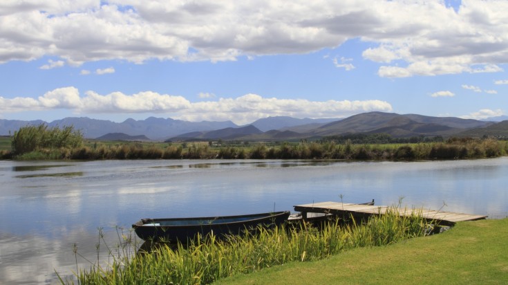 The 6 km stretch of what is regarded as the most picturesque part of the Breede River is calm enough for novice rafters, with just a touch of whitewater excitement thrown in. Breede River in Robertson