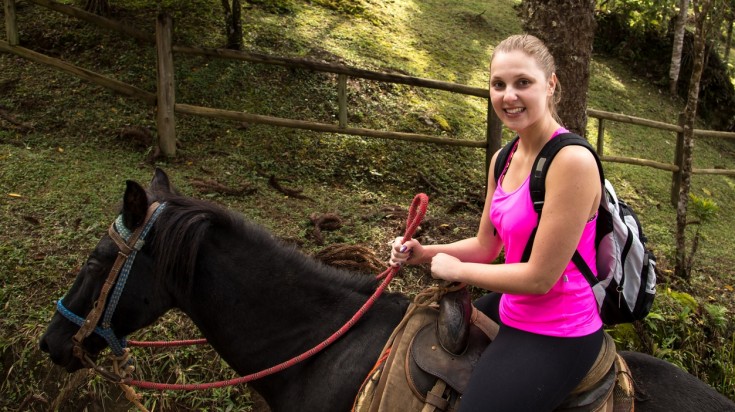 Horse riding at Sarapiqui