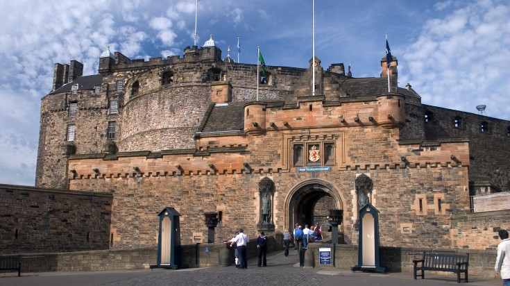 Edinburgh Castle, Scotland in August