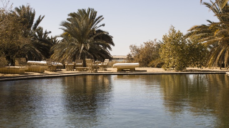 Relax in the Siwa oasis while visiting Egypt.