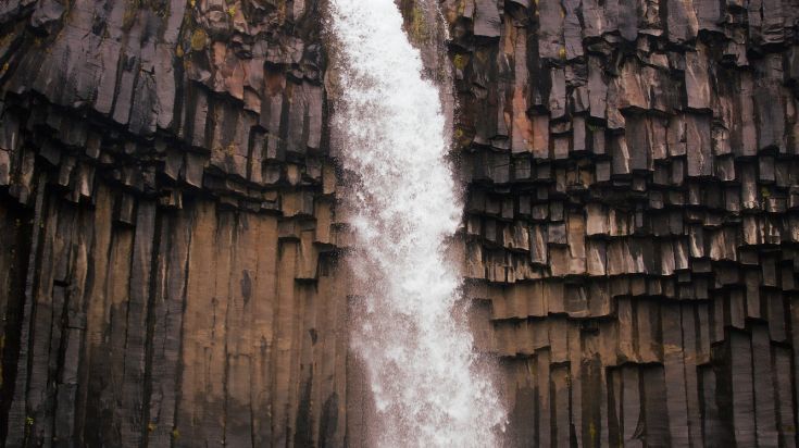 Skaftafell National Park is near to the photogenic Svartifoss waterfall