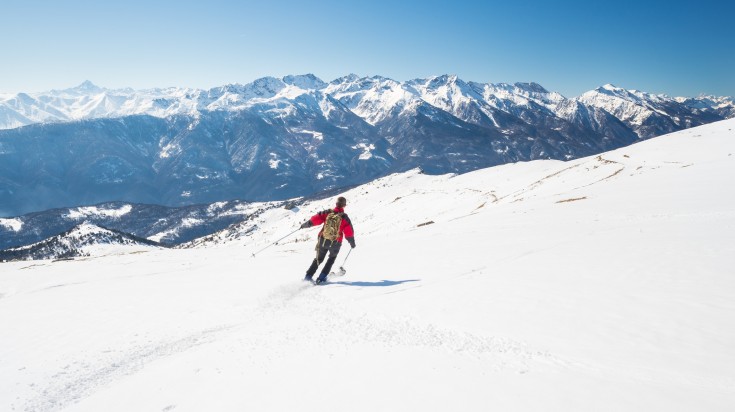 Skiing the alps in Turin