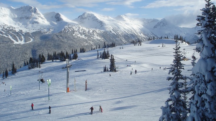 Skiing in Whistler and Blackcomb in Canada