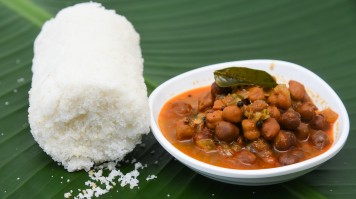 Puttu breakfast in South India