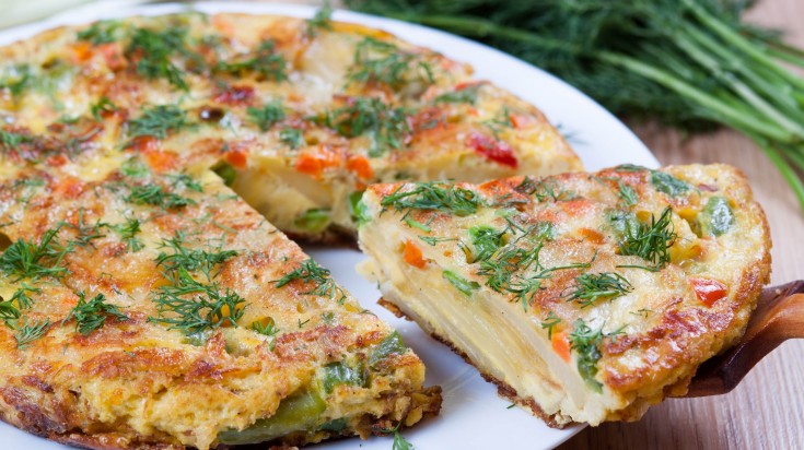 Spanish food tortilla espanola