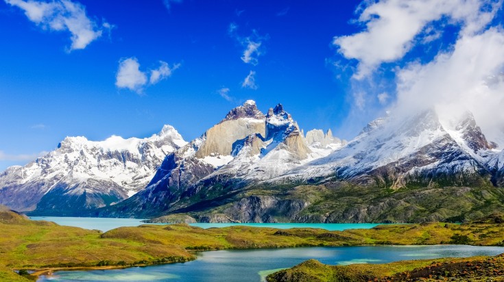 Summer landscape in Patagonia, a top place to visit in January.