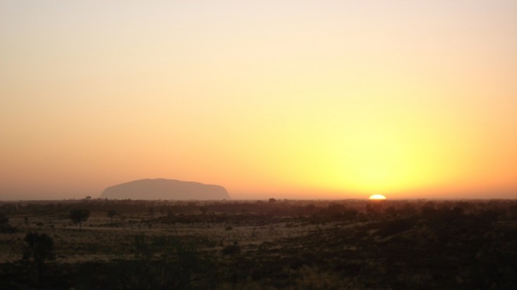 Watching the sun rising in the Australian outback is one of the best things