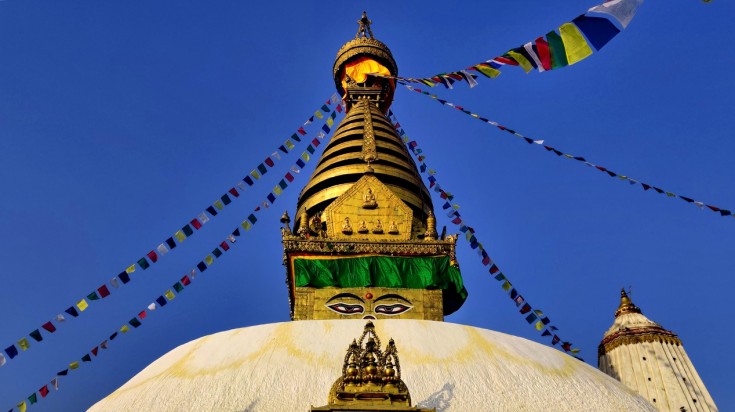 Head up to Swoyambhunath on your tour to Kathmandu.