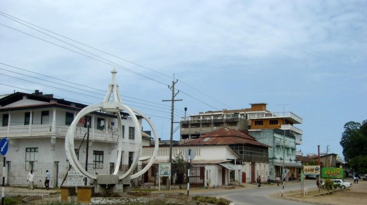 A street in Tanga city, Tanzania.