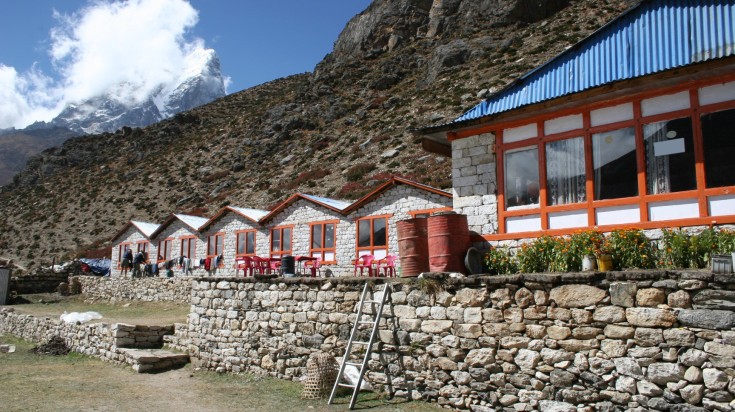 Encounter teahouses in Dingboche while trekking Everest Base Camp.