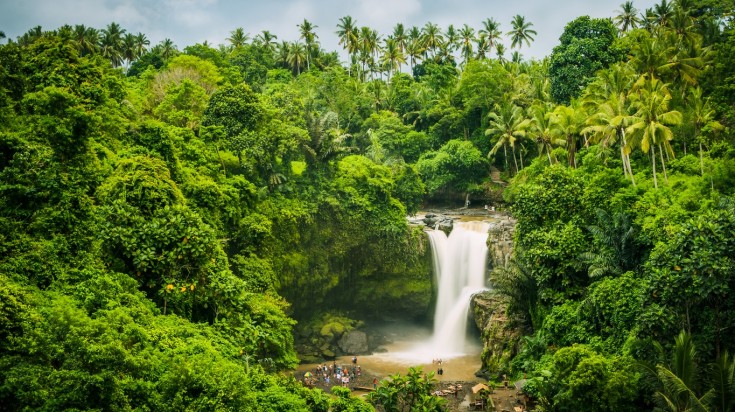 Tegenungan is by far the most popular waterfall in Indonesia.