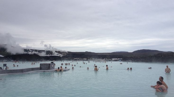 The Blue Lagoon is a prime hot spring location in Iceland