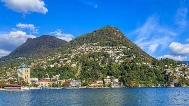 Lugano, a city in southern Switzerland