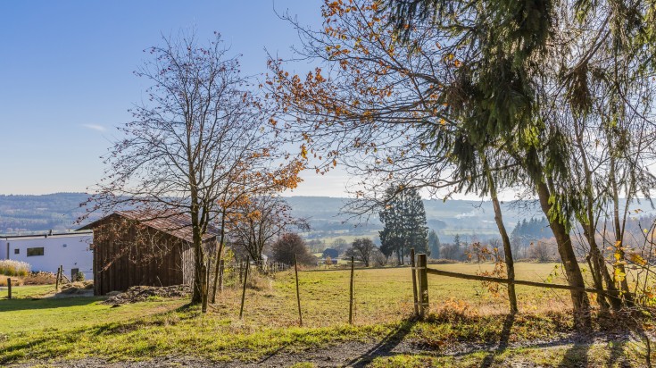The scenic setting of the Belgian Ardennes during February.
